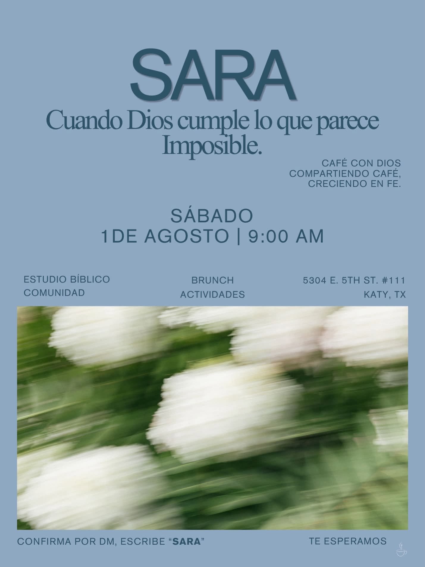 Café con Dios, encuentro para mujeres